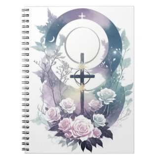 Cuaderno cross tattoo flower 34 notebook