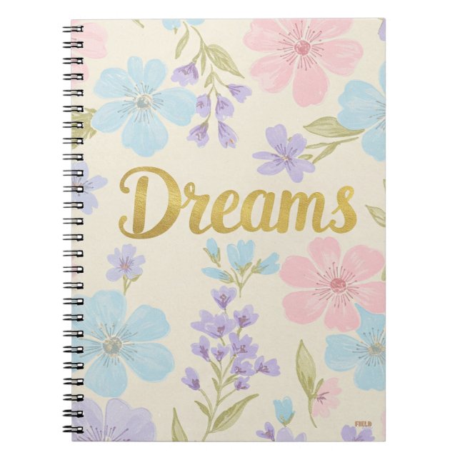 Cuaderno Dreams Floral Pattern Notebook (Front)