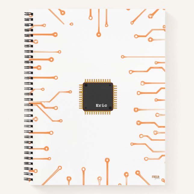 Cuaderno Electronic Chip Orange Notebook (Front)