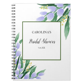 Cuaderno Elegante Bridal Shower Gift List Notebook