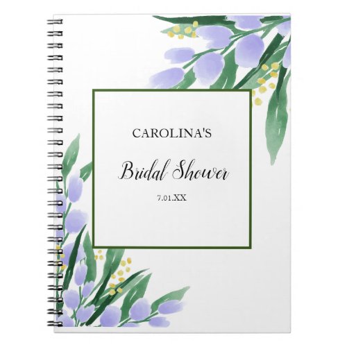 Cuaderno Elegante  Bridal Shower Gift List Notebook