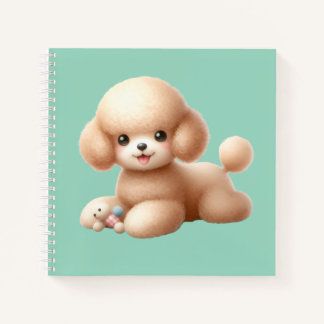 Cuaderno espiral con diseño de lindo perrito notebook