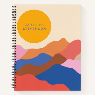 Cuaderno Montajes paisajísticos abstractos de Boho personal