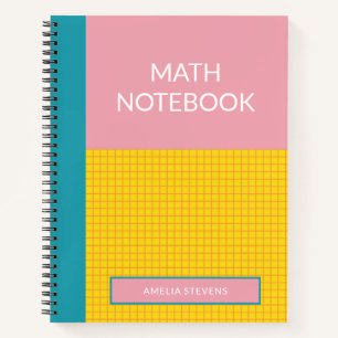 Cuaderno Papel de grafo en matemáticas de la escuela modern