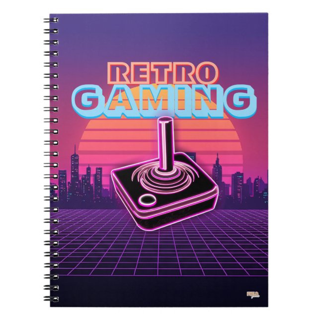 Cuaderno Retro wave Gaming Notebook (Front)
