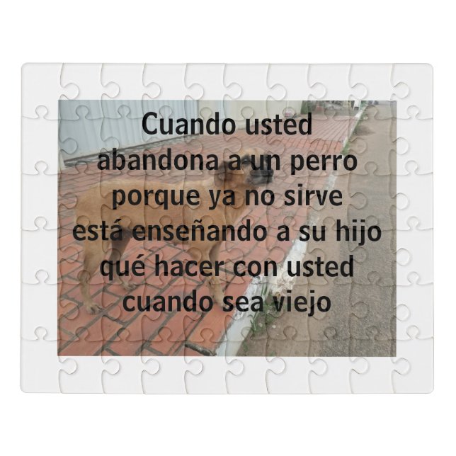 cuando usted abandona yn perro jigsaw puzzle (Puzzle Horizontal)