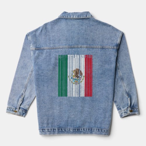 Cuautitln Izcalli Mxico con guila Mexicana  Denim Jacket