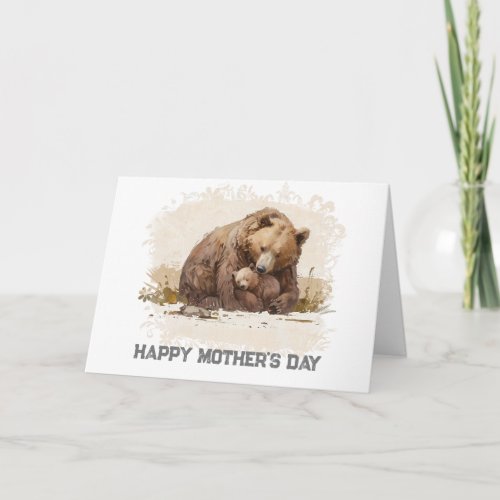  Cub AP72 Photo MAMA BEAR  Mothers Day Card 