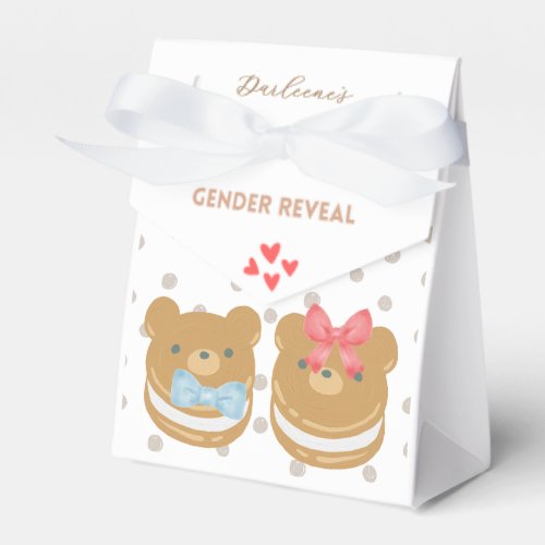 Cub baby bear Bow or Bowtie Dessert Themed Party Favor Boxes