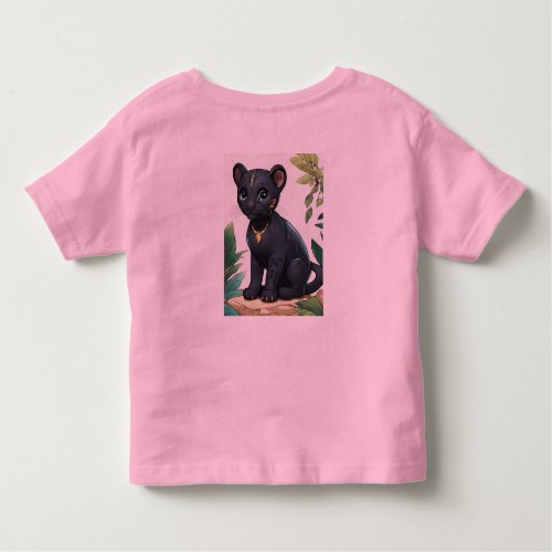 Cub Chronicles A Playful Black Panther Toddler T_shirt