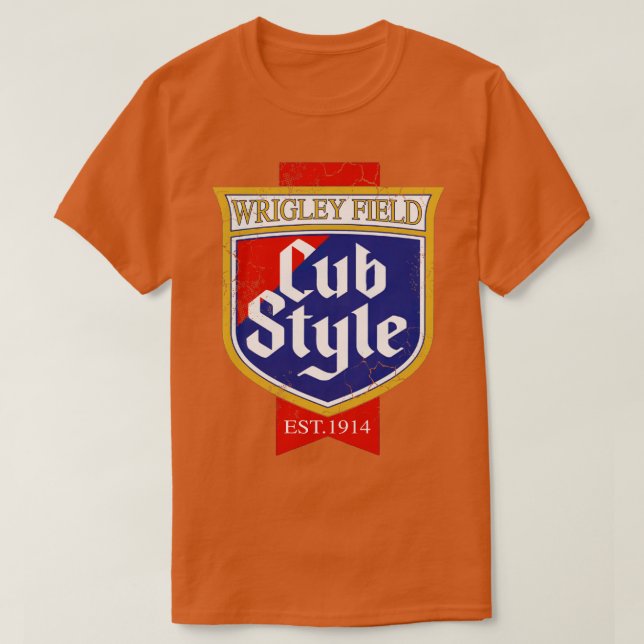 Cub Style Vintage Chicago T-Shirt (Design Front)