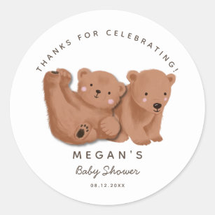 Bear Cub Bear Woodland Bear Baby Bear Clipsticker Friendly Tree Sticker Bear Sticker Baby Bear
