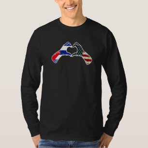 Cuba American USA Flag USA Cuban Heart 1 T-Shirt