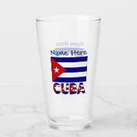 Cuba and Dark Blue Cuban Flag Blue Personalization