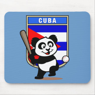 Cuba Baseball Panda Mouse Pad