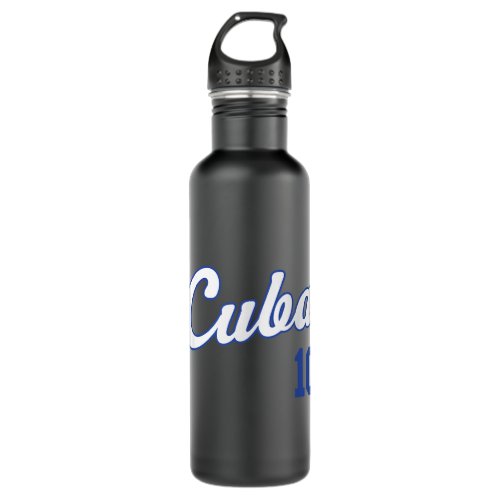Cuba Baseball  Remera Beisbol Cuban Jersey 10 Stainless Steel Water Bottle