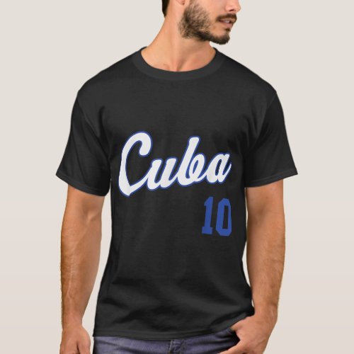 Cuba Baseball  Remera Beisbol Cuban Jersey 10 T_Shirt