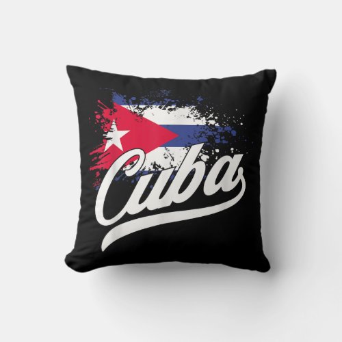 Cuba Baseball Remera Beisbol Cuban Jersey 10 Throw Pillow