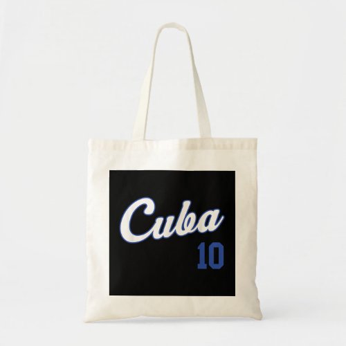 Cuba Baseball  Remera Beisbol Cuban Jersey 10 Tote Bag