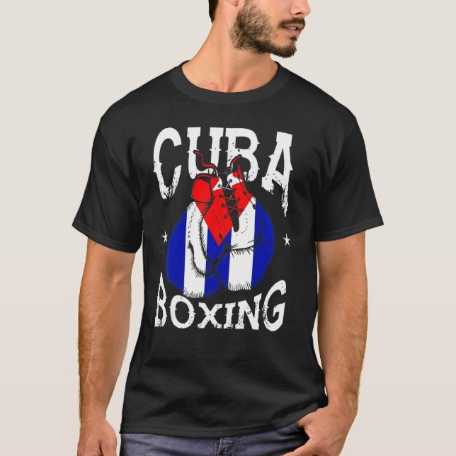 Cuba Boxing  Boxing Coach Training T-Shirt (Front)
