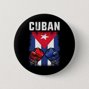 Cuba Boxing Shirt With Gloves And Cuban Flag Cuban Button