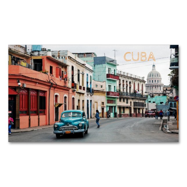 Cuba  business card magnet (Front)