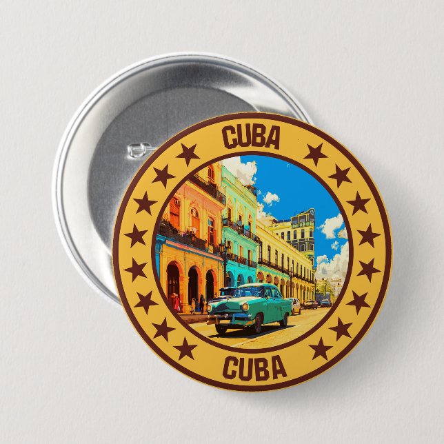 Cuba                                               button (Front & Back)