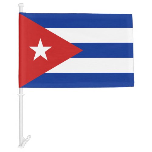 Cuba Car Flag