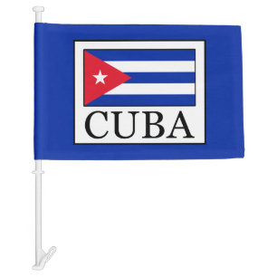 Cuba Car Flag