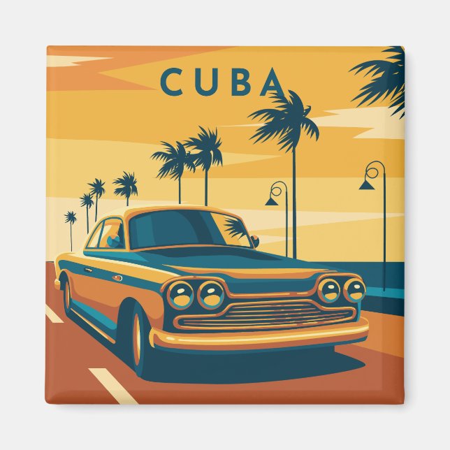 Cuba Car Magnet (Front)