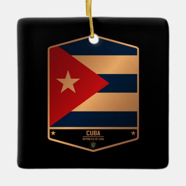 Cuba Ceramic Ornament (Front)