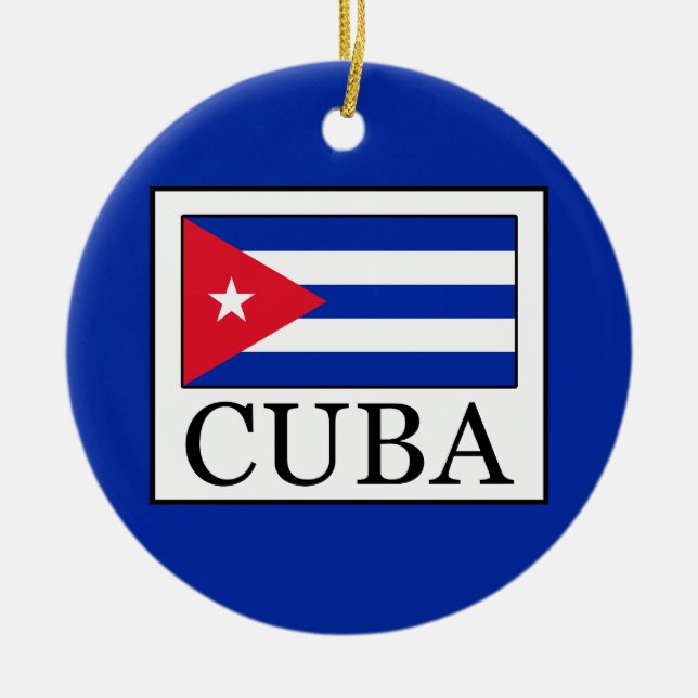 Cuba Ceramic Ornament (Front)