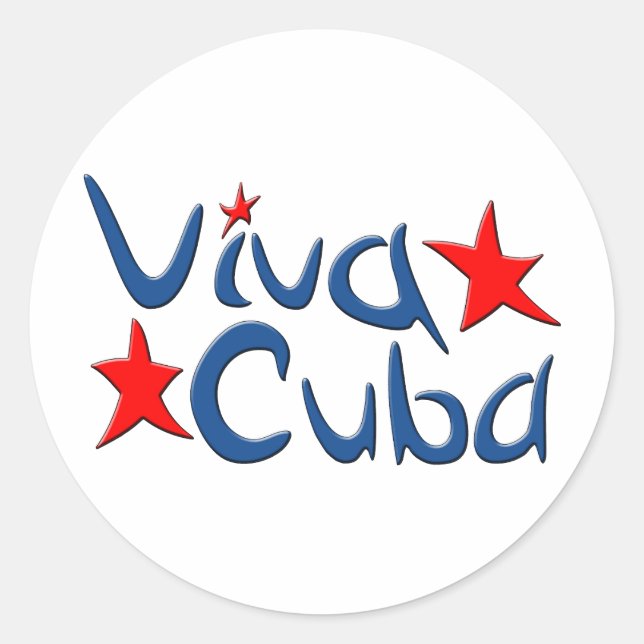 Cuba Classic Round Sticker (Front)