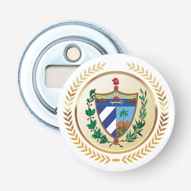 Cuba Coat of Arms Bottle Opener (Front)