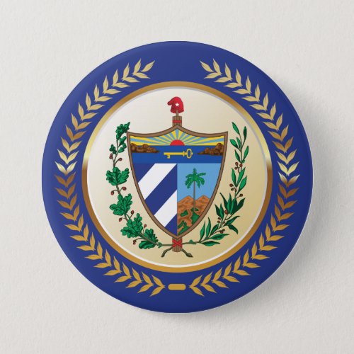 Cuba Coat of Arms Button