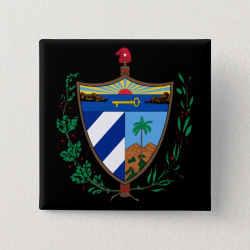 cuba coat of arms button