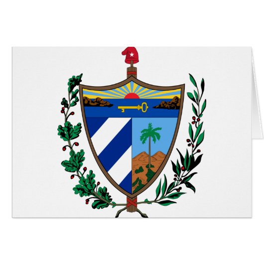 cuba coat of arms cards (Front Horizontal)