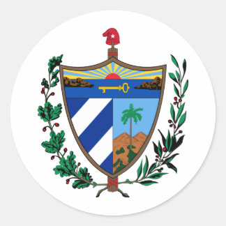 Cuba Coat of arms CU Classic Round Sticker