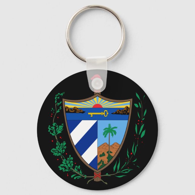 cuba coat of arms keychain (Front)