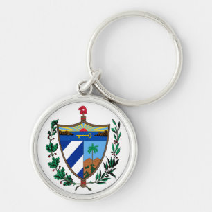cuba coat of arms keychain