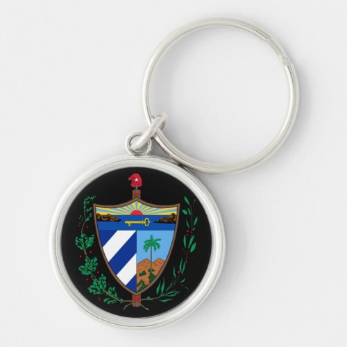 cuba coat of arms keychain