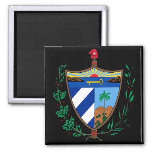 cuba coat of arms magnet