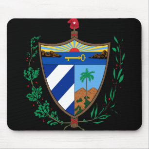 cuba coat of arms mouse pad