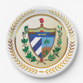 Cuba Coat of Arms Paper Plates
