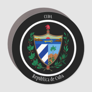 Cuba Coat of Arms Patriotic Car Magnet