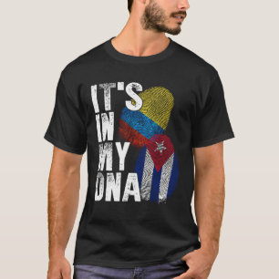 Cuba Colombia It s In My DNA Colombian Pride Cuban T-Shirt
