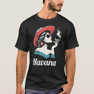 Cuba Country with beautifull woman design T-Shirt