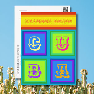 Cuba cuban color holiday Postcard