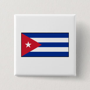 Cuba – Cuban Flag Button