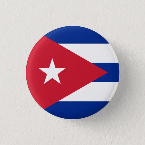 Cuba Cuban Flag Button